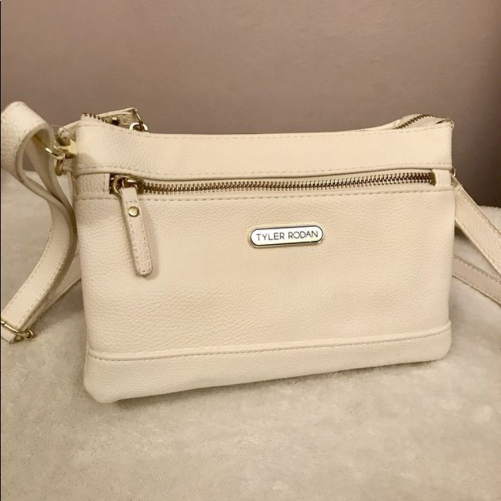 🆕Tyler Rodman White Shoulder Mutipocket Purse